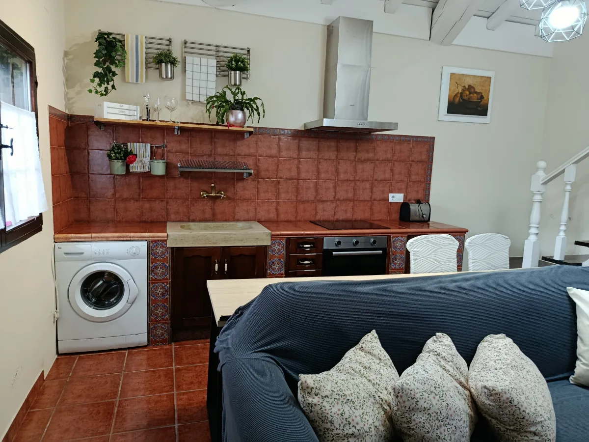 Salón comedor y cocina de Casa El Teixo